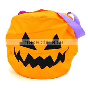 Halloween Decoration Kids Candy Tote Pumpkin Bag Halloween Buckets thumbnail-1