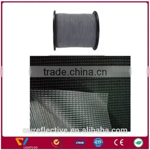 Double Sides 1.0mm Stitch Glass Beads Reflective Thread at the Edge of Webbing thumbnail-1