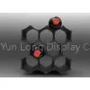 Black Beverage Metal Display Stands With 10 Bottle , Aluminum thumbnail-1