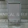 Portable Metal Display Rack / Poster Stand With Powder Coating thumbnail-1