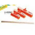 Outdoor Shingle Scraps Wooden Handle Sweeping Brooms Orange 40cm thumbnail-1