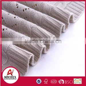 New Design 100% Acrylic Knitted Blanket thumbnail-5