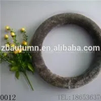 Gray Long Velvet Steering Wheel Cover thumbnail-1
