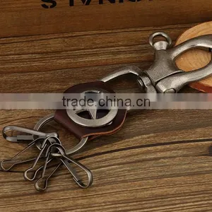 2016 Keychain/Key Tag /Key Fob,Star Handmade Leather Key Chain thumbnail-4