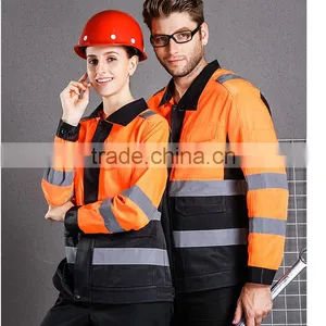 New Fashion Yellow Safety Reflective Jacket Unisex Workwear thumbnail-3