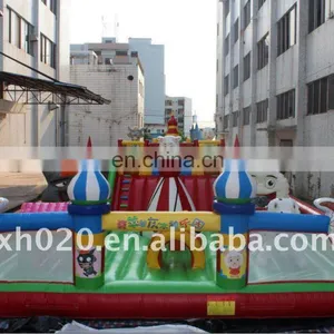 Endless Fun and Populare Outdoor or Indoor Commercial Grade Vinyl Tarpaulin FU032 Inflatable Trampoline thumbnail-1