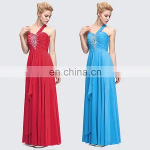 Grace Karin One Shoulder Long Chiffon Evening Gowns Party Gowns CL3120-3 thumbnail-6