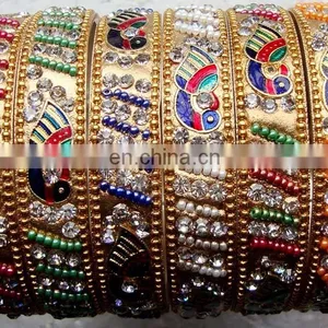 Indian Colourful Lakh Bangles Manufacturer, Bridal Lac Bangle Jewelry thumbnail-4