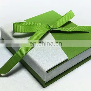 Book Shape Jewelry Green Mini Can Carry Bowknot Gift Box thumbnail-1
