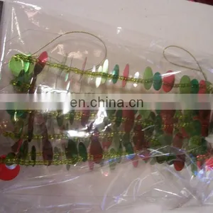 BEAD & SEQUINS GARLAND CHRISTMAS TREE DECORATION thumbnail-1