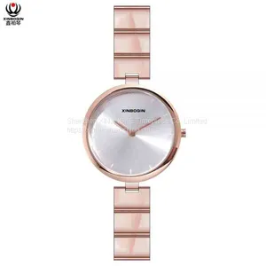 XINBOQIN Supplier Custom LOGO Tide Brand Waterproof Japan Movement Quartz Acetate Women's Watch thumbnail-1