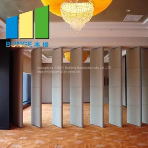 OEM ODM Ballroom Operable Sliding Partition Walls Soundproof Folding Door Banquet Hall thumbnail-2