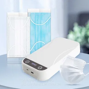 2020 Fast Delivery in Stock 99% Face Mask Mobile Phone Portable Disinfection Light uv Sanitizer Sterilizer Box thumbnail-1