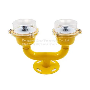 FAA IP68 Double Head Red Flashing Same Time Low Intensity Led Aviation Light thumbnail-1