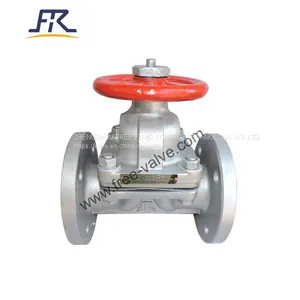 Flanged Fluorine Lined Diaphragm Valve ANSI 150LB thumbnail-1