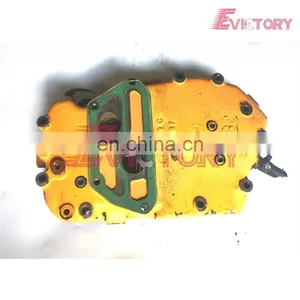 For Liebherr Loader Engine Parts D904 D904T Oil Cooler Cover+ Oil Cooler Core thumbnail-1
