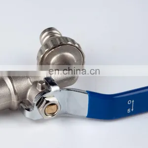1/2 Nickel Plated Bibcock Brass Ball Hose Bibcock Tap Brass Water Plastic Tap Faucet thumbnail-4