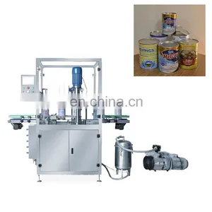 FGZK-A01 Metal Tins Sealing Machine Vacuum Nitrogen Seaming Cans Equipment thumbnail-1
