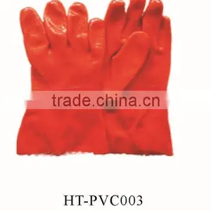 PVC Fully Coated Gloves for Sale/oil-proof Gloves /red Pvc Glove for Sale thumbnail-1