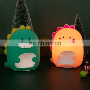 New Product 2021 LED Dinosaur USB Silicone Night Light for Kids thumbnail-2