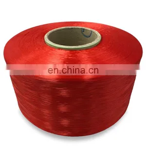 China Factory Hot Sell High Quality 100% Polyester Nylon6 Dyed FDY Filament Yarn Dope Dyed Colors thumbnail-1