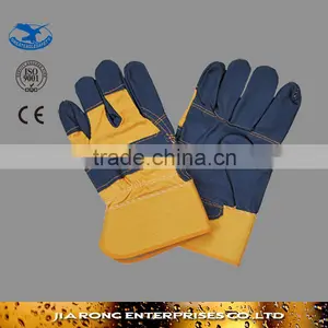 10.5" Cowhide Furniture Leather Working Gloves Manufacture Made in China LG029 thumbnail-1
