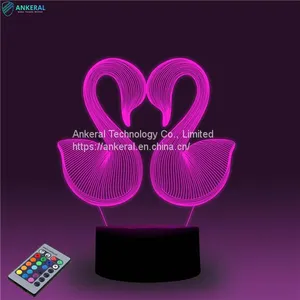 Romantic 3D Night Lamp With Remote Control Best Selling 3D Night Lamps thumbnail-1