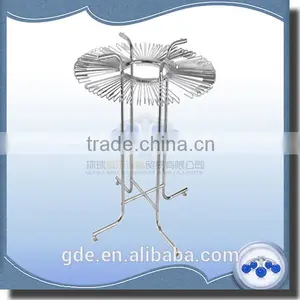 Metal 4-legs Trousers Display Rack With Hooks thumbnail-1