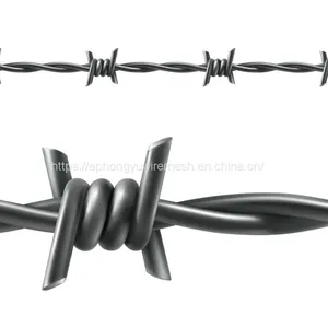 Galvanized Barbed Wire Field Fence Farm Fence Cattle Fence Field Fence Grassland Fence thumbnail-2