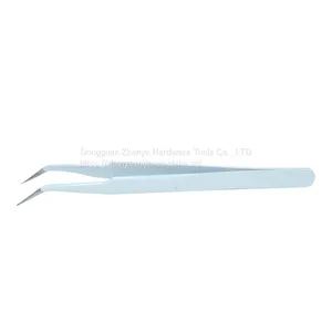 White Hand Account Tip/elbow Stainless Steel Niezi Jewelry/maintenance Tool Beauty Eyelash Grafting Tweezers thumbnail-1