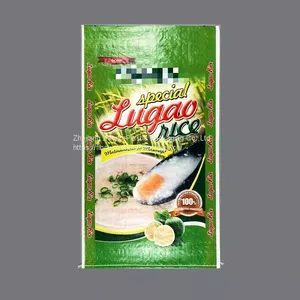Colorful Strip pp Woven 100% Virgin Material pp Woven Sack for 25KG Rice Bag thumbnail-1