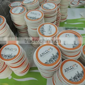 Round Absorbent Paper Drink Coasters, Paper Printed Cup Pad & Mats thumbnail-6