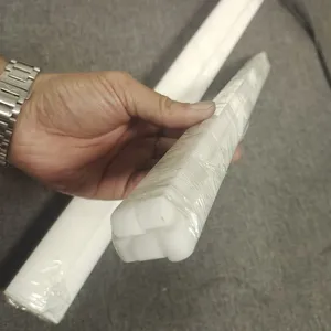 CNC White POM Sliding Rail Plastic Nylon UHMWPE Block Linear Plastic Strips thumbnail-3