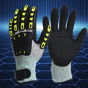 Yingkeer Enkerr Nitrile Frosted Cut-resistant and Shock-absorbing Gloves, Anti-impact Gloves, Level 5 Cut-resistant Gloves thumbnail-4