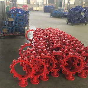 Ductile Iron Butterfly Valve for Fire System With Handle Lever ANSI150 thumbnail-4