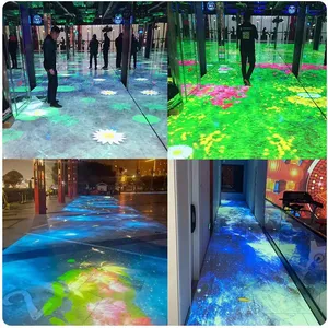 Indoor and Outdoor Ground Interactive Projection, Wall E-banquet Hall, Bar, Scenic Area, Park, Shopping Mall, Exhibition, Hotel 3d Holographic Lighting, Kindergarten, School, Coffee Restaurant Immersive 5d Naked-eye Customized Materials thumbnail-4