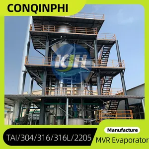 PLC Controlled MVR Evaporation Crystallizer, 380V, 15-30 KW, for Zero Liquid Discharge thumbnail-1
