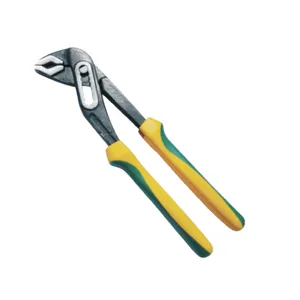 10 Inch D4 Water Pump Pliers Double Color Non-slip Handle Adjustable Groove Joint Pliers for Plumbing Repair thumbnail-1