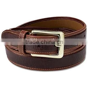 Leather Belt With Silver Metal Accents thumbnail-1