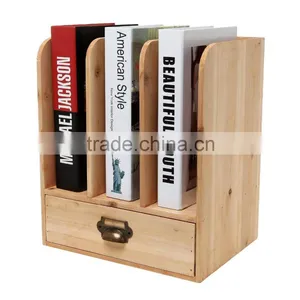 High-grade Handmade Customized Wooden Desk Book Shelf thumbnail-4