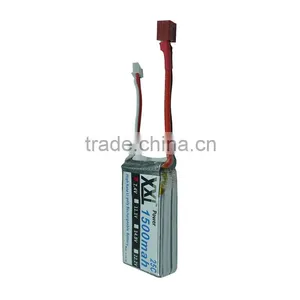 XXL Power 25C MAX 30C 2s Lipo Battery 7.4V 1500MAH AKKU Car Helicopter Quadcopter Battery Pack thumbnail-4