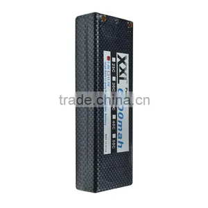 XXL Hard Case High Rate Lipo Battery 6000mah 7.4V With Banana Plug thumbnail-3