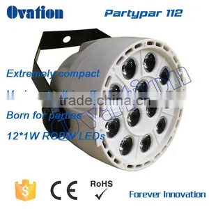12pcs*1W RGBW 4 In1 High Quality Outdoor Led Stage Light Mini Can Led Par Light thumbnail-1