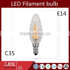 TUV CE ROHS CERTIFICATE C35 2W E14 3doodler LED Filament thumbnail-1