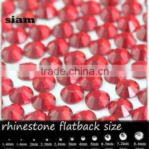 Wholesale New Deals Round Ss3-30light Siam Flatback no Mail Exquisite Glass Crystal Rhinestone for Nail Art Quality Choice thumbnail-1
