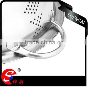 2016 Hot Kitchenware Vegetable Strainer Basket/ Stainless Drain Basin/ Fruit Rice Colander thumbnail-3