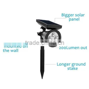 Waterproof Solar Spotlight Landscape Lighting Powerful 4 Led Wireless Solar Light thumbnail-1