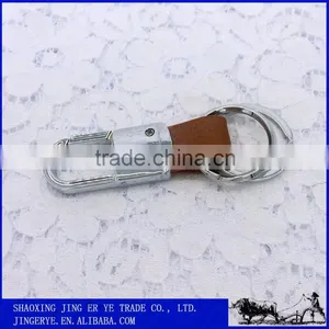 Cheap Wholesale Custom Made Embossed Leather Keychain thumbnail-2