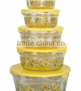 Glass Bowl Set of 5 Pcs (TOP QUALITY) thumbnail-1