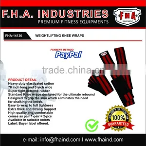 Weightlifting Knee Wraps Elbow Lifting Wraps Knee Sleeves Heavy Duty Wraps by FHA INDUSTRIES PAKISTAN thumbnail-1